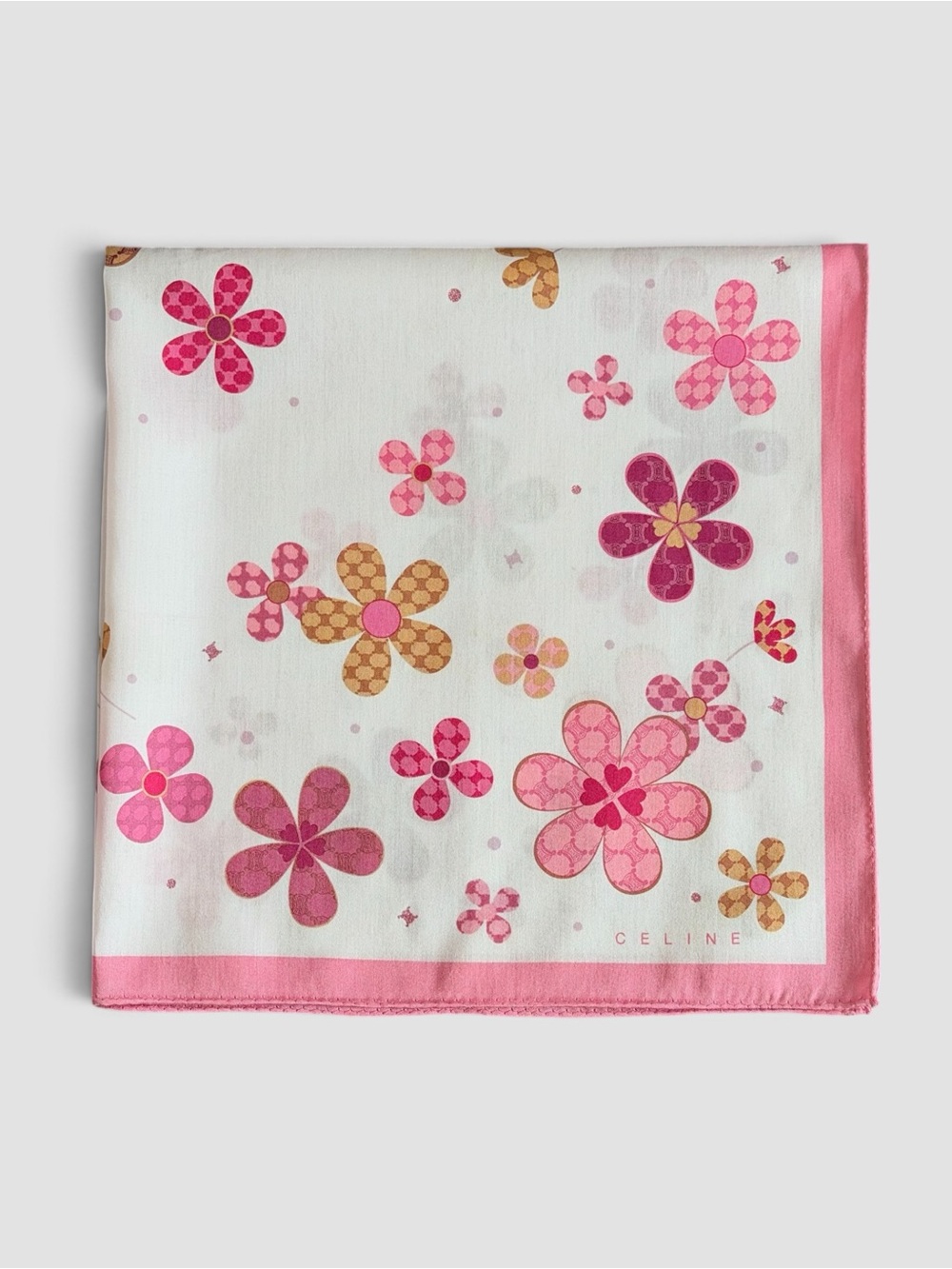 Celine Cotton Flower print Bandana/Neckerchief